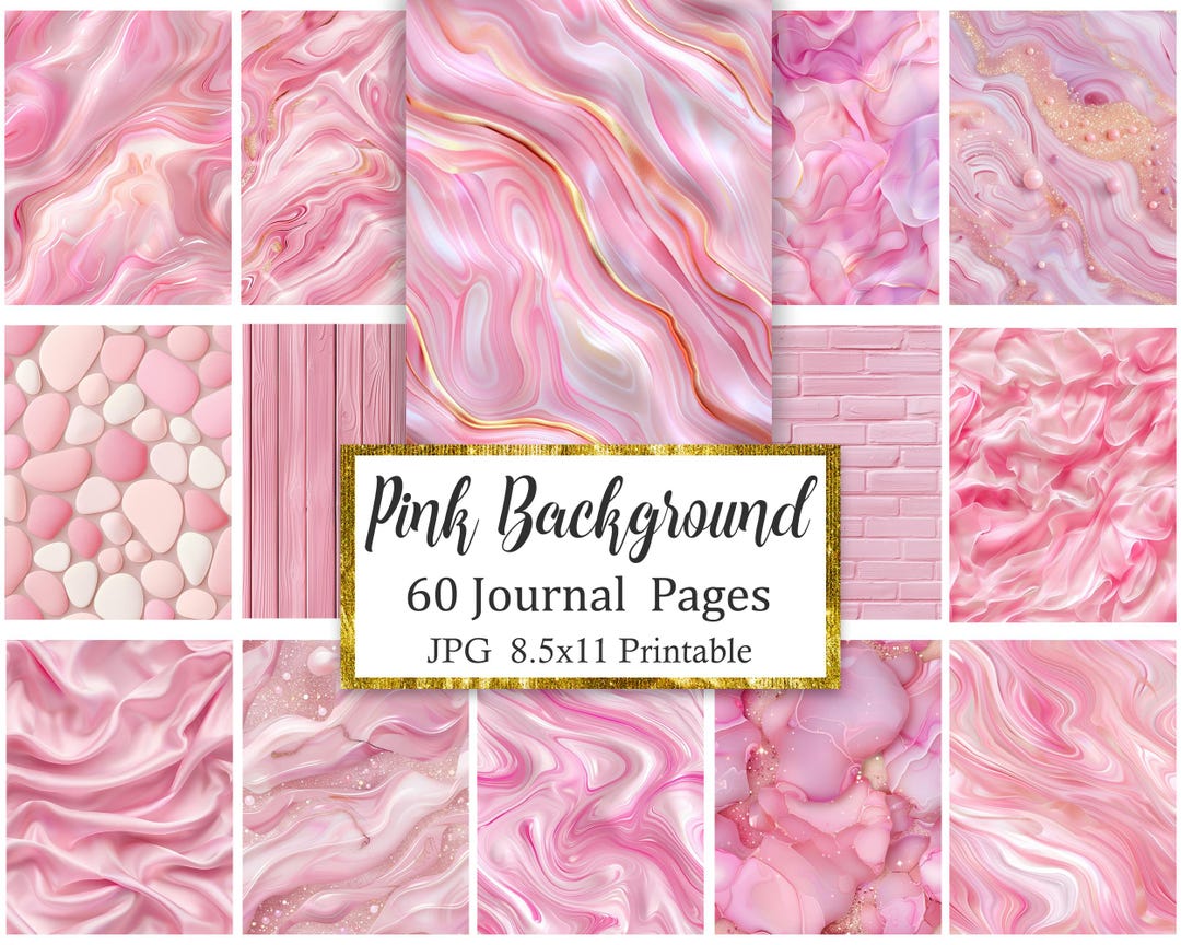 Pink Background Journal Pages, Pink Digital Paper, Texture - Etsy