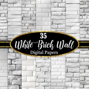 Puede incluir: 35 papeles digitales con texturas de pared de ladrillo blanco. Los papeles son sin costuras y se pueden usar para una variedad de proyectos.
