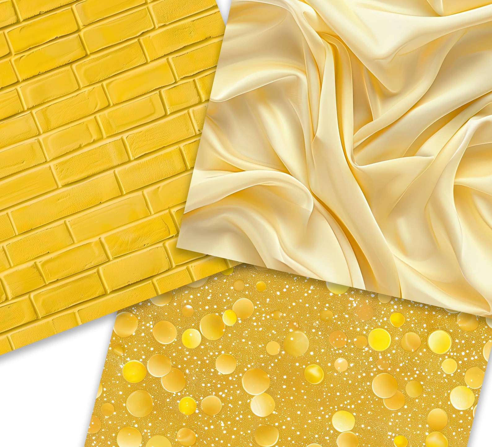 Yellow Digital Paper, Yellow Background Bundle, Yellow Texture, Wood ...