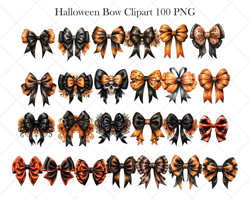 Pode incluir: Um conjunto de 20 la&ccedil;os tem&aacute;ticos de Halloween em preto e laranja. Os la&ccedil;os s&atilde;o decorados com v&aacute;rios padr&otilde;es, incluindo bolinhas, listras e caveiras. Os la&ccedil;os s&atilde;o perfeitos para adicionar um toque de divers&atilde;o assustadora &agrave;s suas decora&ccedil;&otilde;es de Halloween.