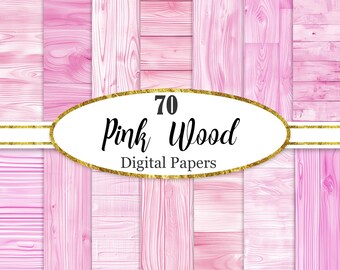 Papier numérique bois rose, fond bois, texture du bois, papier de scrapbooking, téléchargement numérique