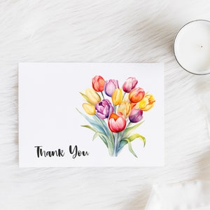 Colorful Tulip Watercolor Clipart, Tulip PNG, Watercolor Floral Clipart Bouquet Wreath, Spring Flower, Digital Download image 7