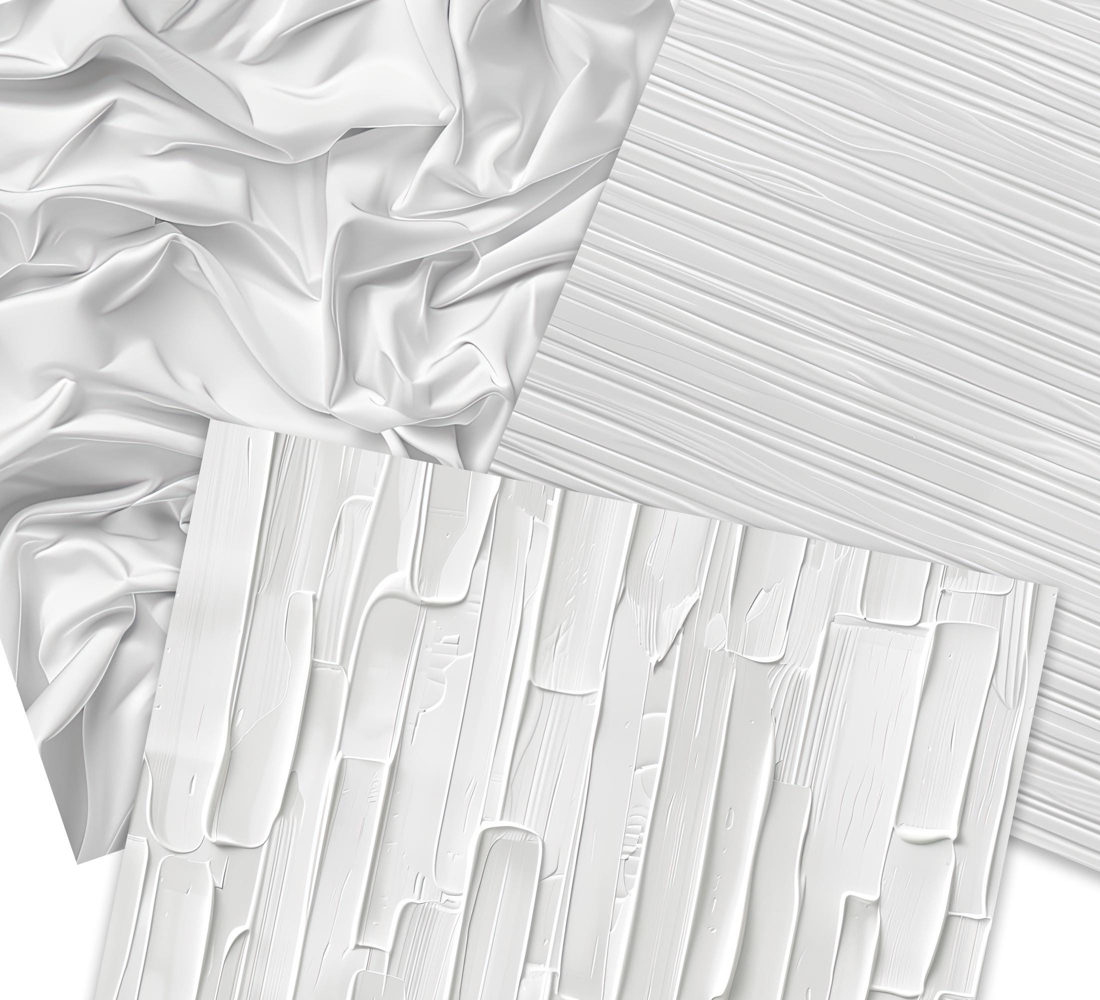 White Digital Paper, White Background Bundle, White Texture, Scrapbook ...
