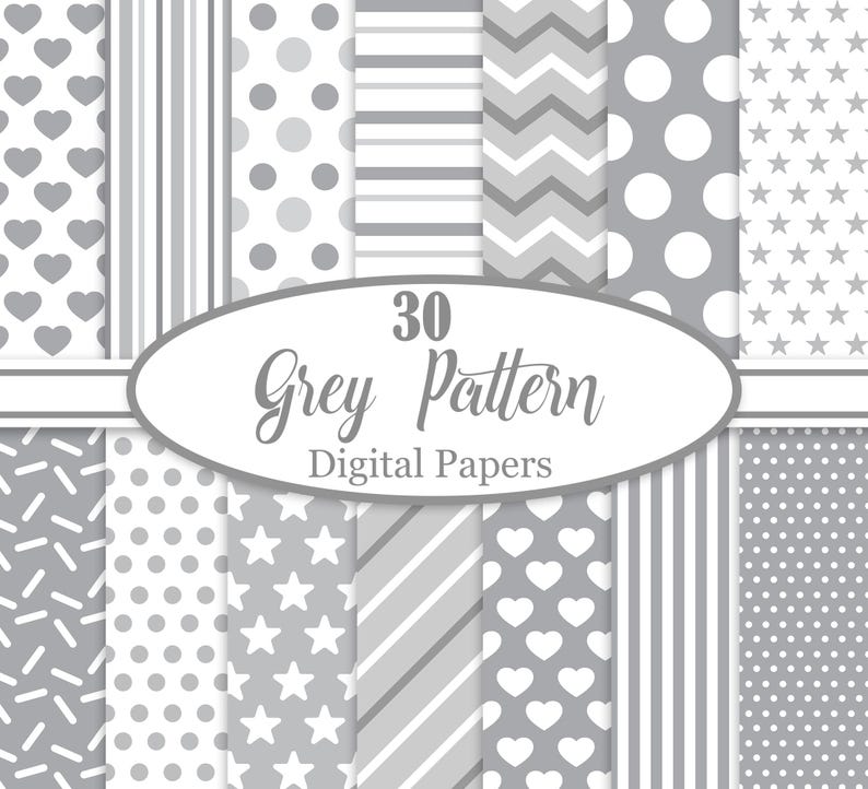 Grey Digital Paper, Grey Background, Grey Texture, Scrapbook Paper ...
