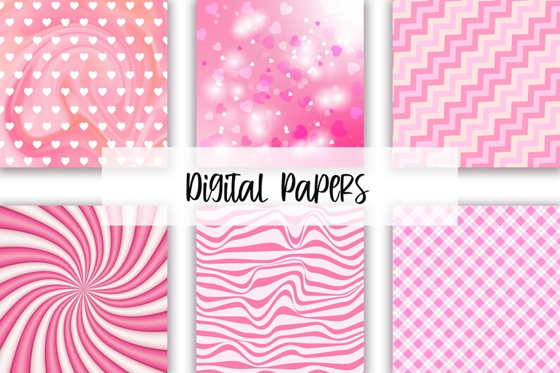 Digital Scrapbooking Paper Pack Colorful Wallpaper Rainbow Background Digital Paper Pack Bundle Commercial Use