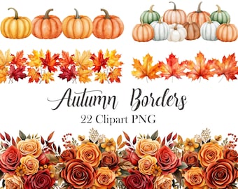 Herfstrand clipart, aquarel herfst png, herfstbloem, herfstsublimatie, pompoen clipart, digitale download