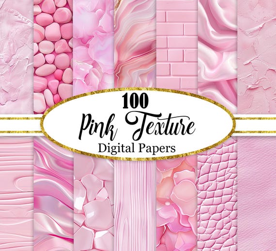 Pink Digital Paper, Pink Background Bundle, Pink Texture, Scrapbook Paper, Digital Download