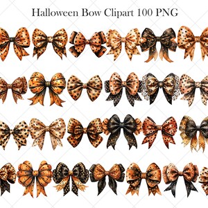 Pode incluir: Conjunto de 100 la&ccedil;os tem&aacute;ticos de Halloween em laranja e preto com um padr&atilde;o de bolinhas. Os la&ccedil;os s&atilde;o ilustra&ccedil;&otilde;es em aquarela e s&atilde;o perfeitos para adicionar um toque festivo &agrave;s suas manualidades e projetos.