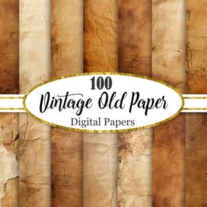 Vintage alte Papier Textur, Digital Paper Pack, Vintage Hintergrund, Scrapbook Papiere, Junk Journal, digitaler Download