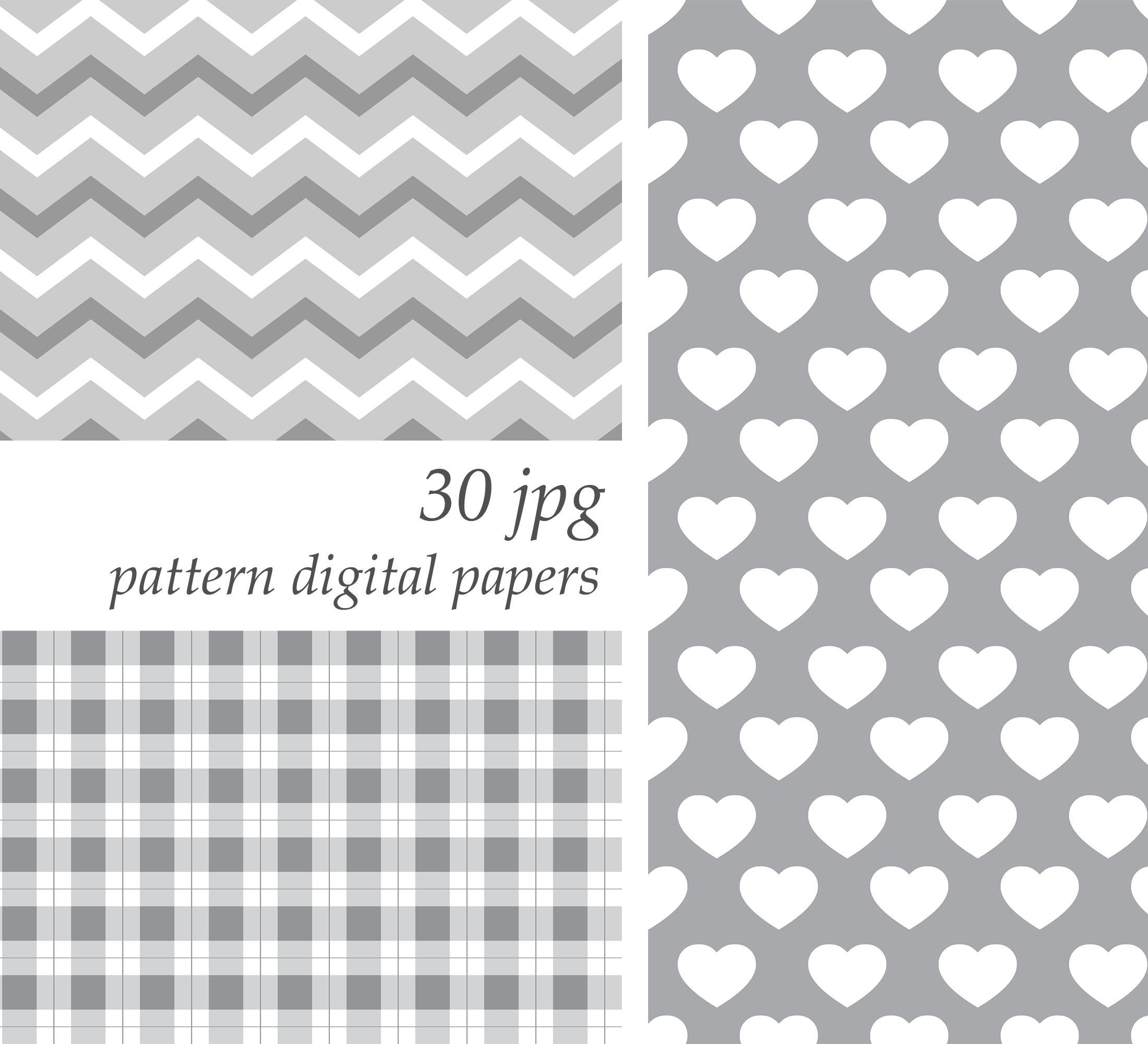 Grey Pattern Digital Paper Grey Digital Paper, Grey Background, Grey Texture, Scrapbook Paper ...