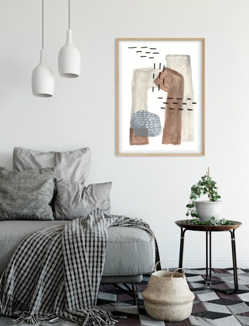 PRINTABLE WALL ART Abstract Print Download Above Bed Etsy