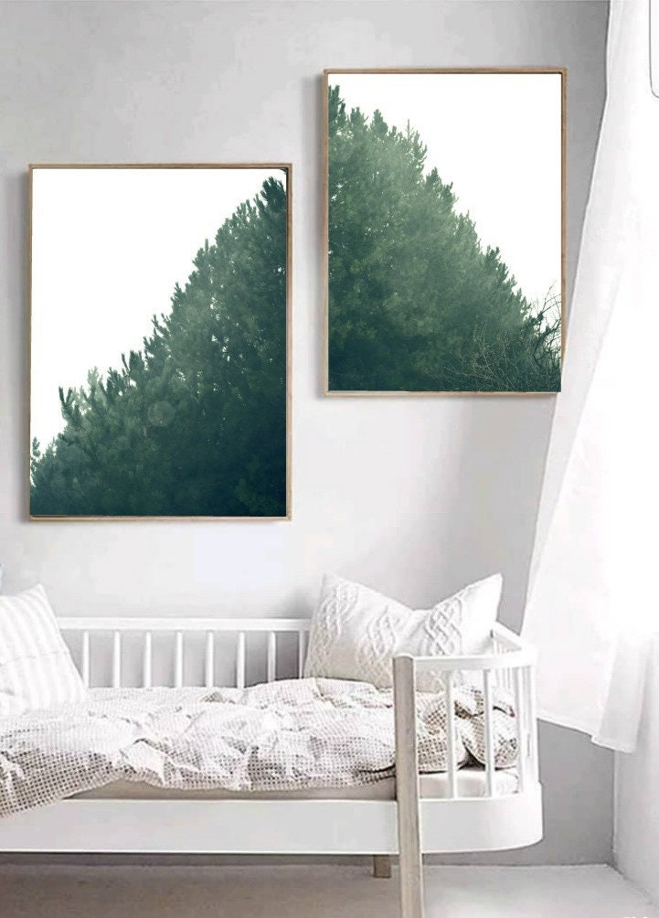 Above Bed Art Printable Wall Art Gallery Wall Set 2 Abstract | Etsy