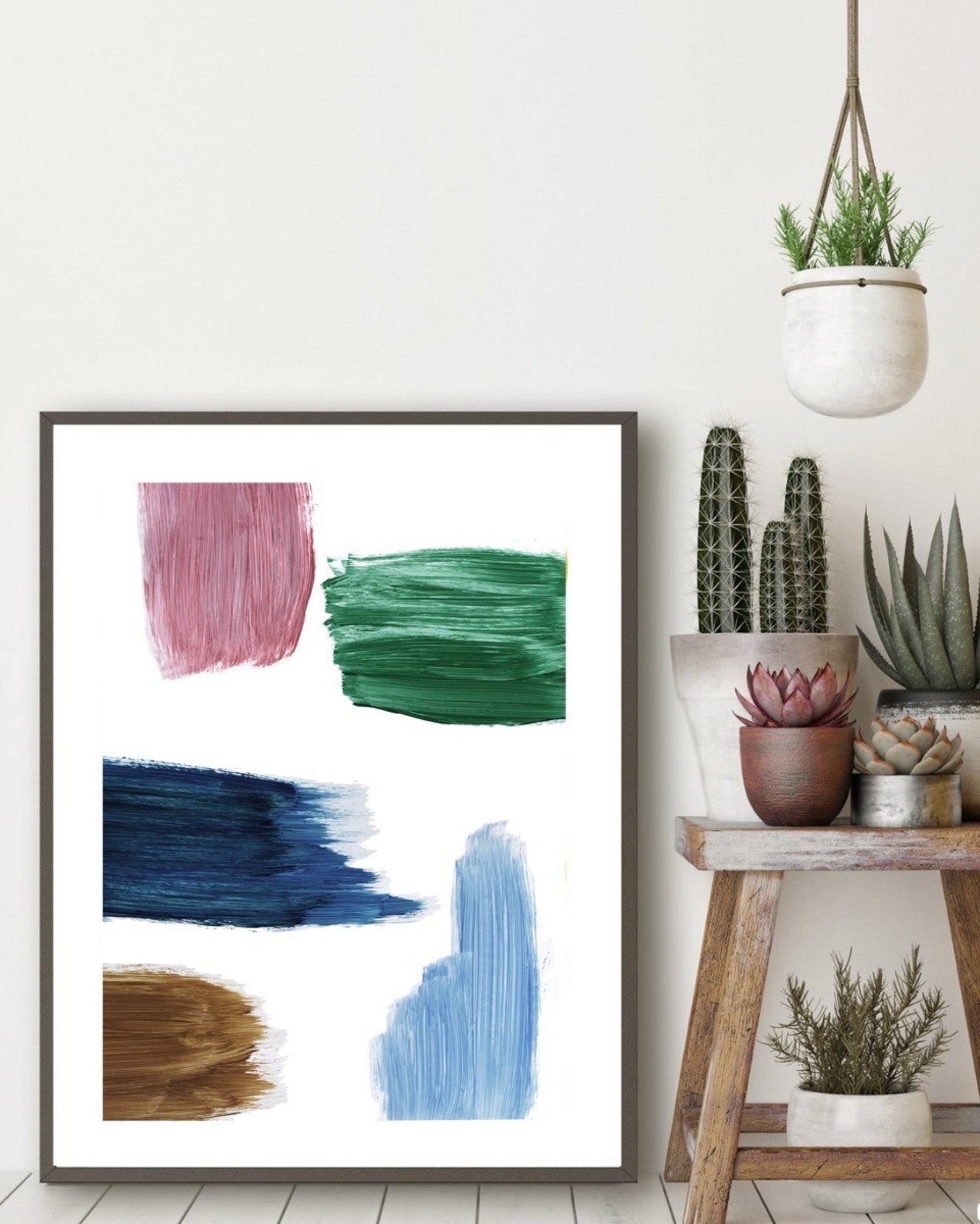 Brush Stroke PRINTABLE WALL ART Brush Stroke Abstract Print Etsy