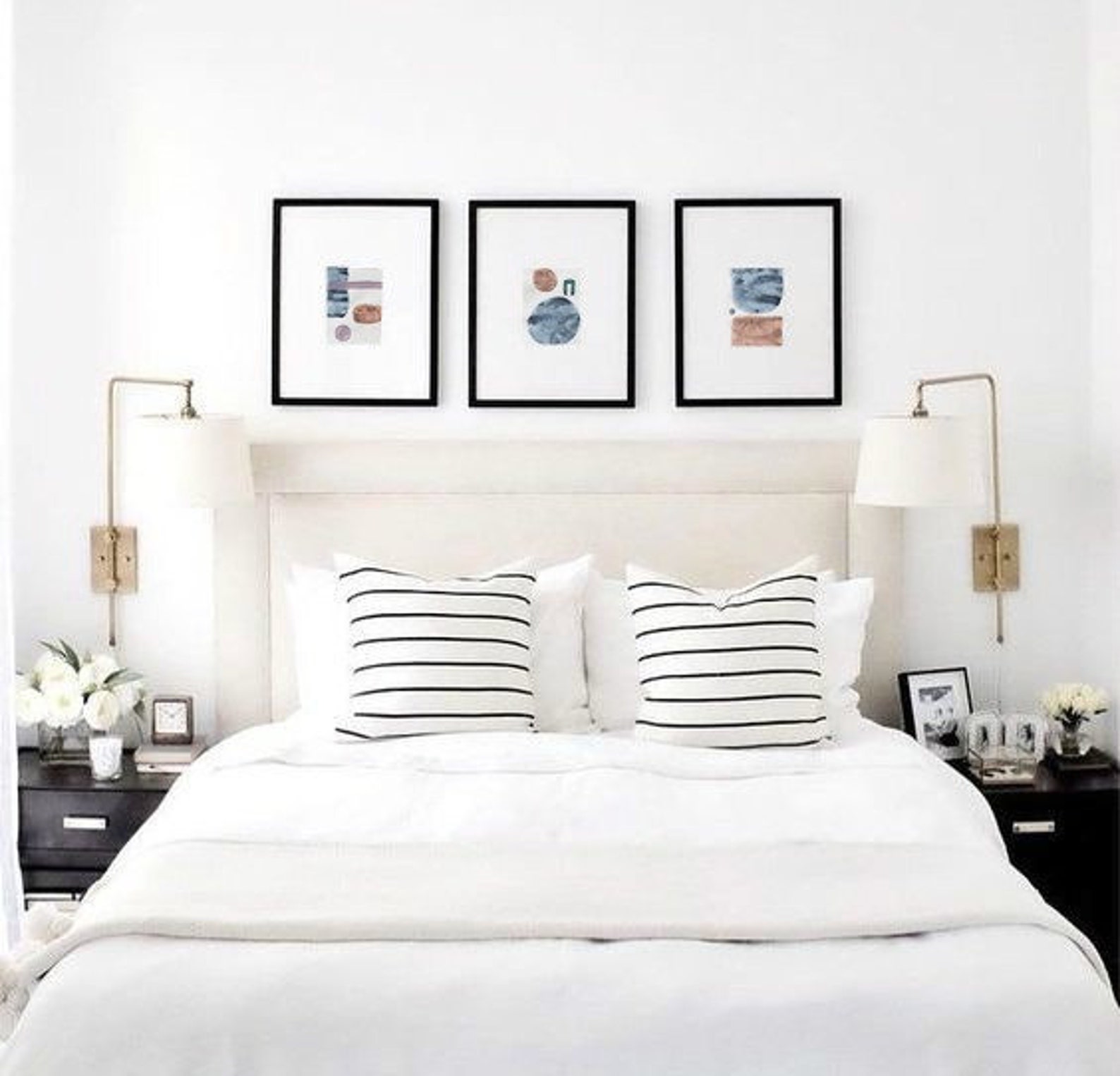 Above Bed Set Of 3 Printable WALL ART ABSTRACT Print Download Etsy