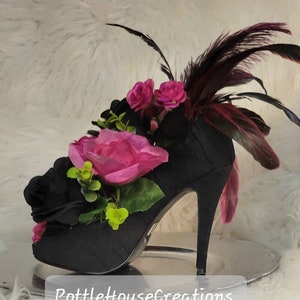 Decorative Floral High Heel Arrangement Shoe Centerpiece - Etsy