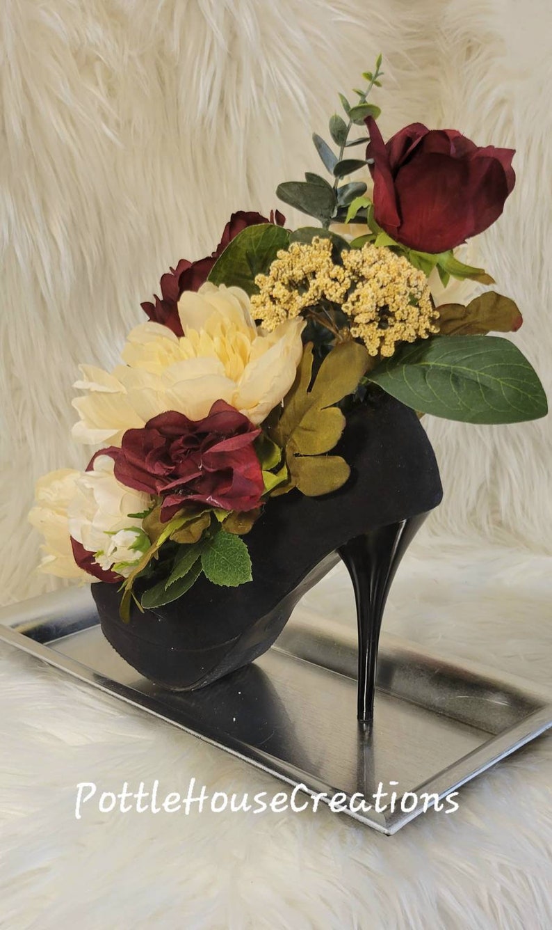 High Heel Lovers High Heel Vase Centerpiece Shoe Bouquet - Etsy