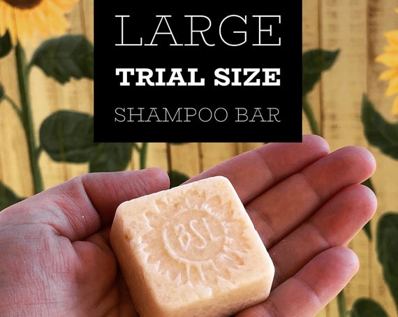SAMPLE SHAMPOO BAR / Travel Size Solid Shampoo Bar / pH Balanced / Trial Size / Sample Size / 1.2 Ounce Bar