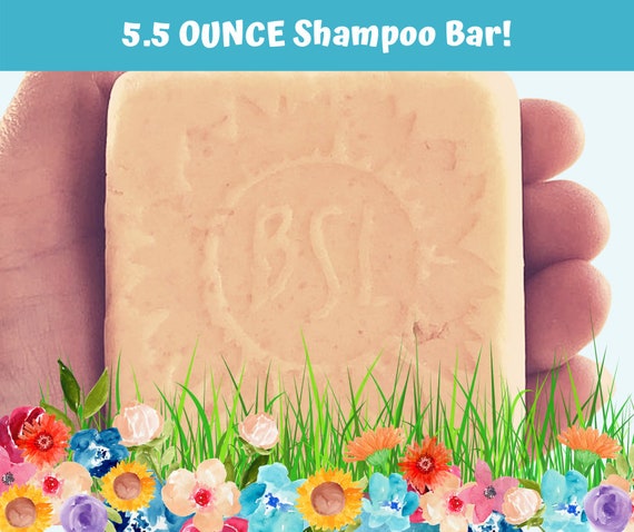 GIANT SHAMPOO BAR / Solid Shampoo Bar / pH Balanced Shampoo Bar / Organic Essential Oil Blends / Giant 5.5 Ounce Bar