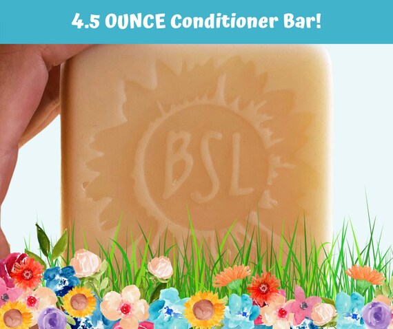 GIANT CONDITIONER BAR / Solid Conditioner Bar / 4 Organic Essential Oil Blends / Giant 4.5 Ounce Bar / Moisturizing Conditioner Bar