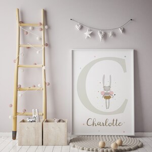 Nursery Print, Children's Nursery print, Baby Gift, Ballerina Print, Nursery Wall Art, Nursery Decor, Scandinavian Print