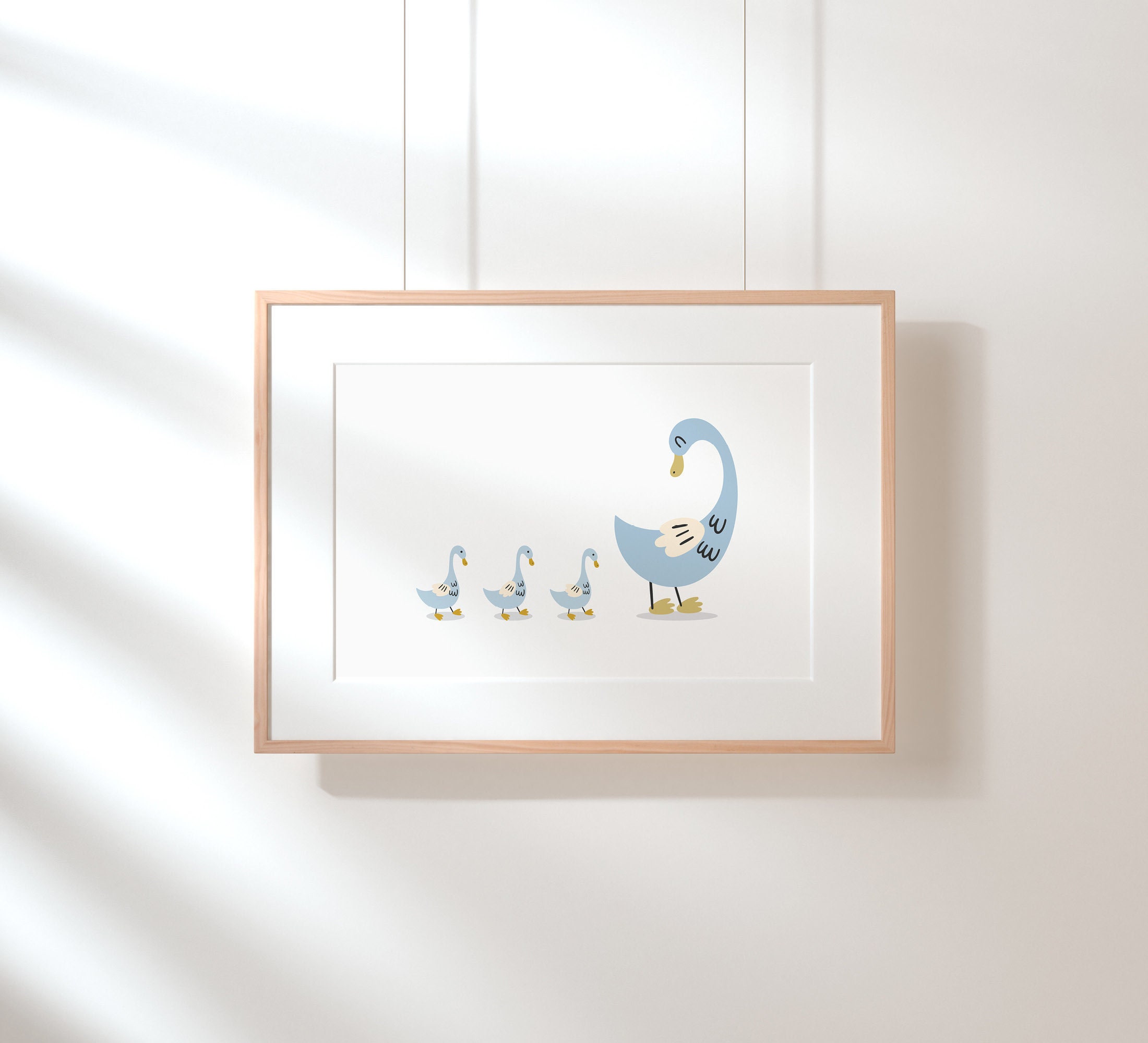 Duckling Print Duck Print Nursery Print Living Room Print | Etsy UK