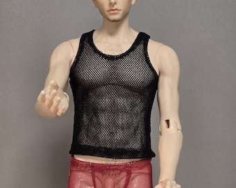 BJD FID male boxers. BJD male red mesh boxers