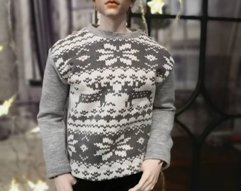 Bjd fid male x-mas jumper. Bjd male christmas sweater. Iplehouse fid male jumper.