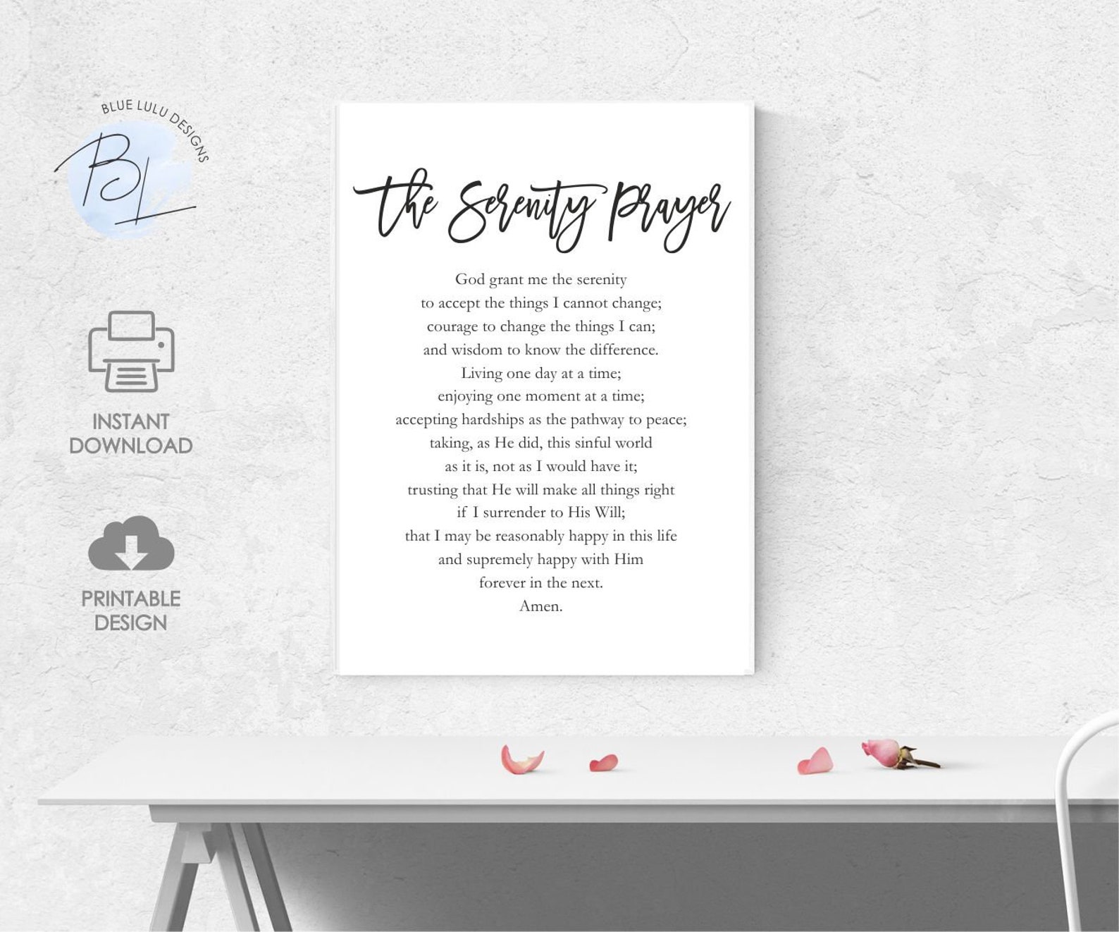 the serenity prayer bible verse printable christian