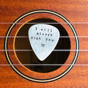 Customised Guitar pick, Anniversary Gift for Him, Valentines Day Gift for Boyfriend, Gift for music lovers, Sentimental Gift Husband