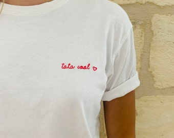 T-shirt Brodé à la Main Personnalisé Femme & Homme