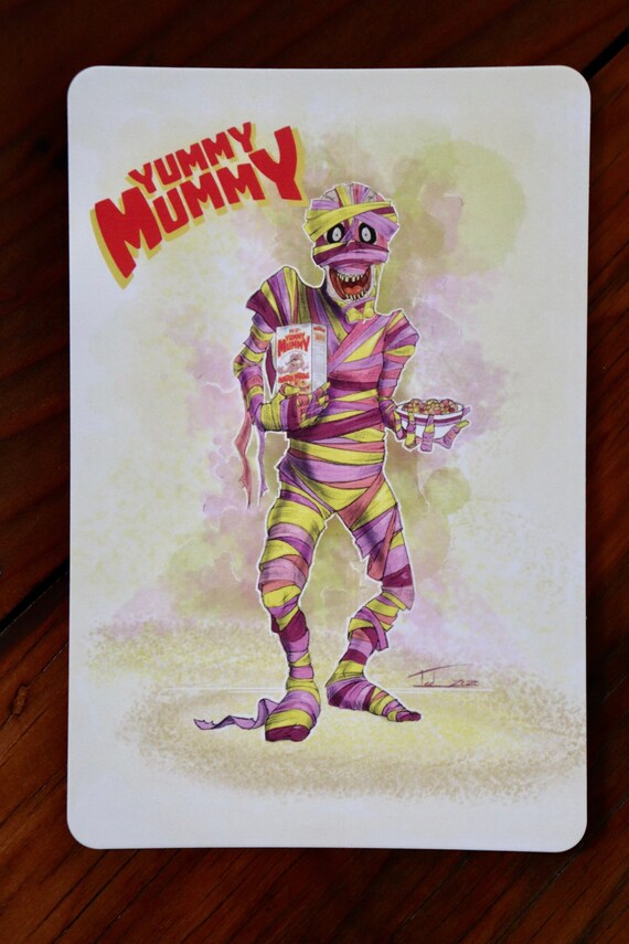 yummy mummy【 Micbraining painted Ver. 】 Yummy Mummy Postcard - Etsy