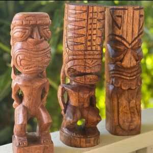Hawaiian Store Hand Carved Polynesian Style 12 Inch Ki&#39;i Tiki (Choose Design)