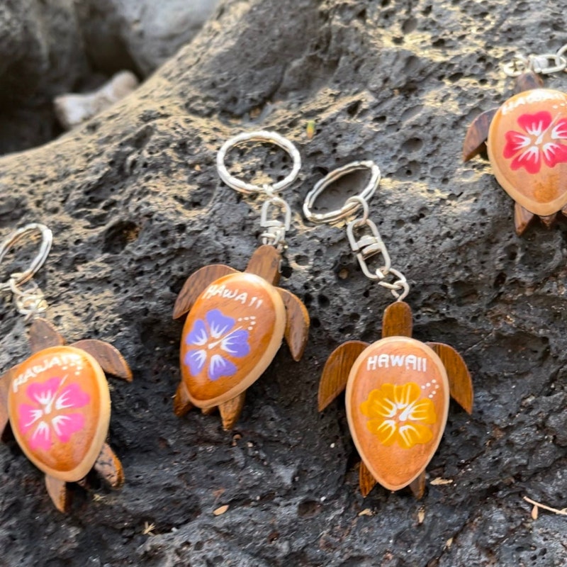 Flower Hawaiian Key Rings - Etsy