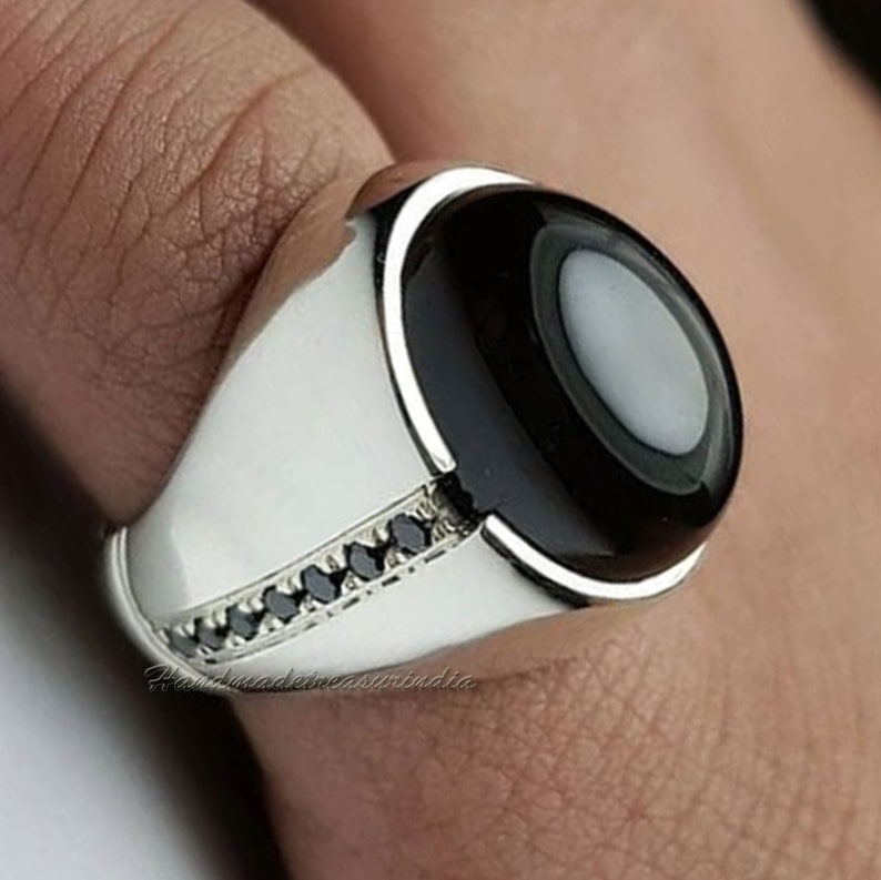 Mens Pinky Ring Handmade Signet Ring Gift Black Onyx Ring,Mens Onyx Ring Mens Signet Ring Unisex Onyx Signet Men Gemstone Ring Jewelry