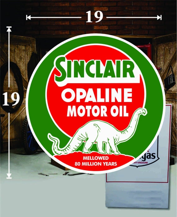 10" x 10" Mobil Oil Mobiloil Shield Gas Decal Lubester Oil Pump Can