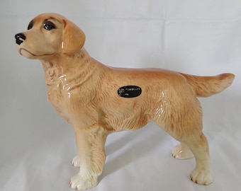Vintage Coopercraft Golden Retriever Porcelain Dog