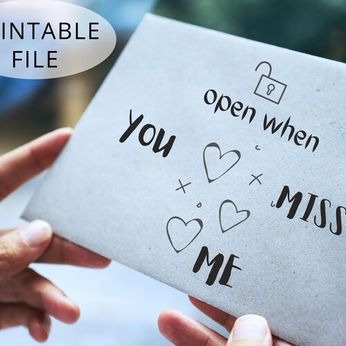 Open When Letters PDF PRINTABLE FILE Envelopes Boyfriend - Etsy