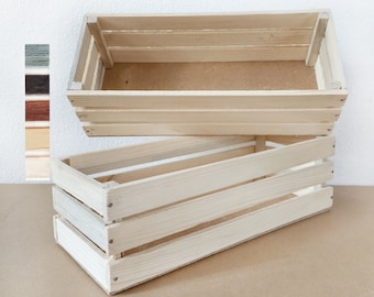 Caja de madera pequeña, caja de leche de madera, caja de caja de madera, caja de caja pequeña, cajas de jardinera al aire libre, caja de jardinera de madera