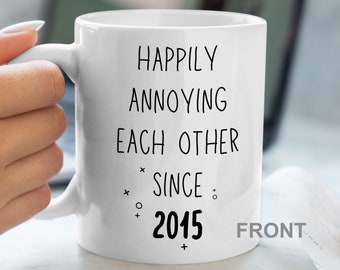 9o aniversario de boda 9 años taza regalo para pareja novena cerámica para esposa su marido divertido personalizado cerámica 11oz