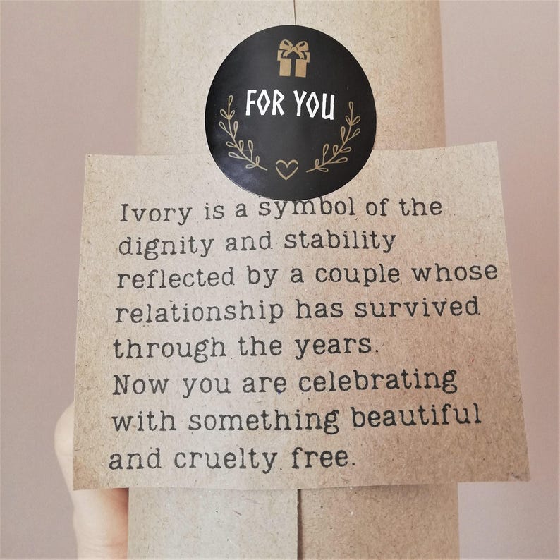 Ivory anniversary gifts 14th for him her wife husband men elephant personalized vase fourteenth 14 year gift wedding custom monogrammed image 9