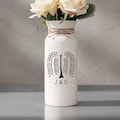 Willow anniversary pottery gifts 9th 9 ninth anniversary gift for her flower vase for wife him, custom inscription personalized monogrammed product logo