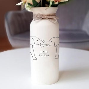 Blumenvase Blumenvase 14 für ihn ihre Frau Mann Männer Blumenvase personalisiert Blumenvase 14