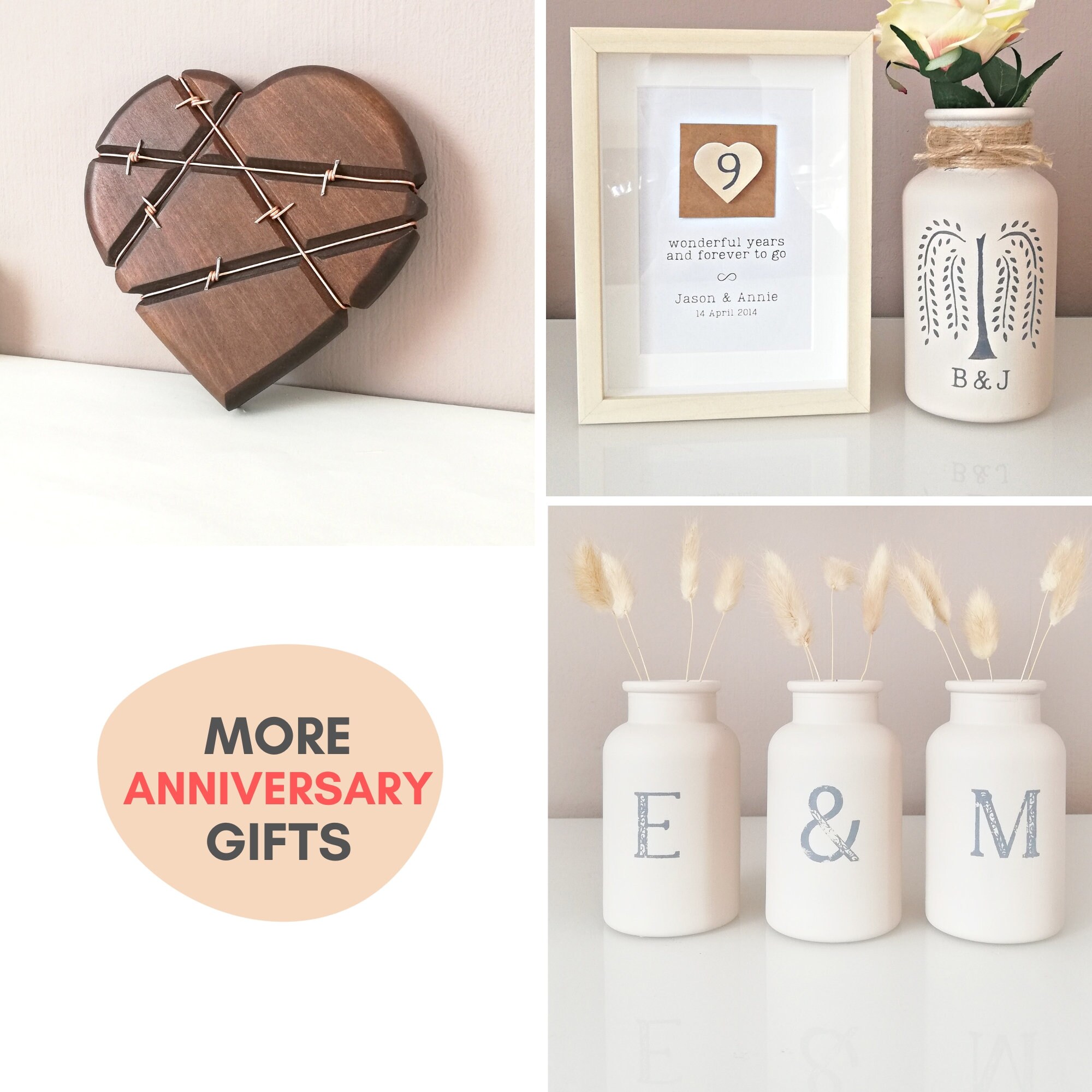 Willow Anniversary Gifts 9th 9 Ninth Anniversary Gift for Her Etsy