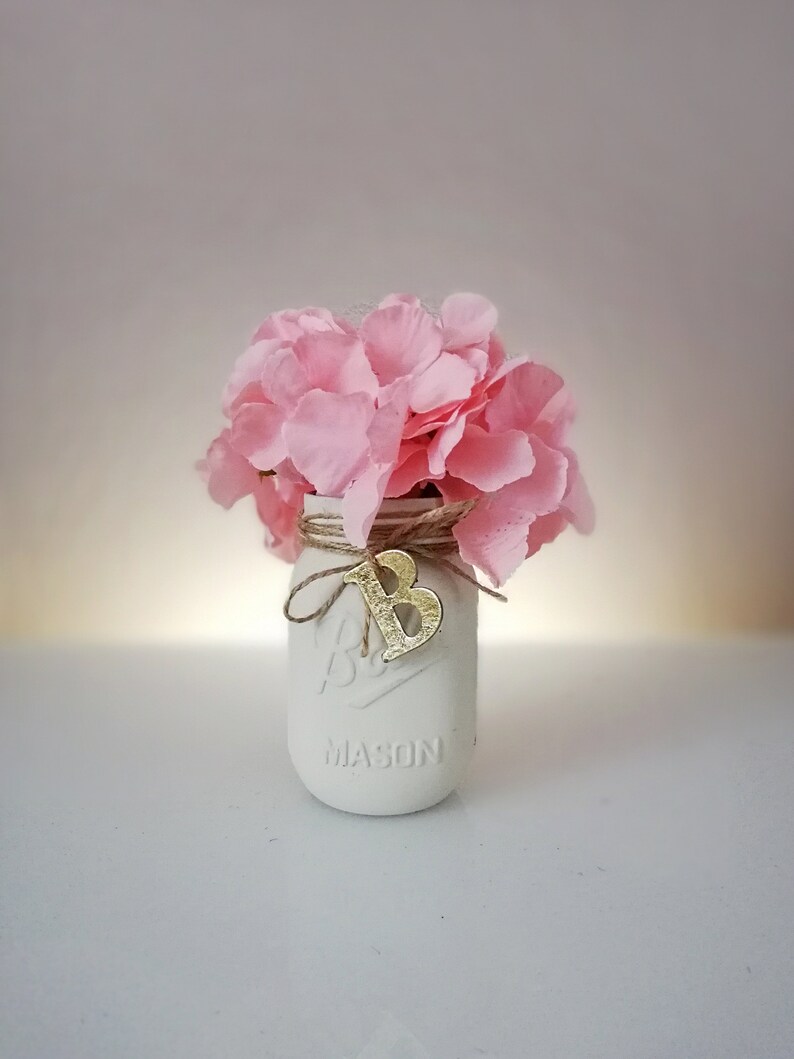 Painted ball Mason Jars with flowers home decor mason jar Etsy