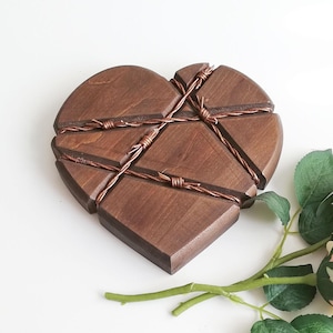 7th anniversary gift for wife men copper him her couple 7 year seventh husband unique wedding heart