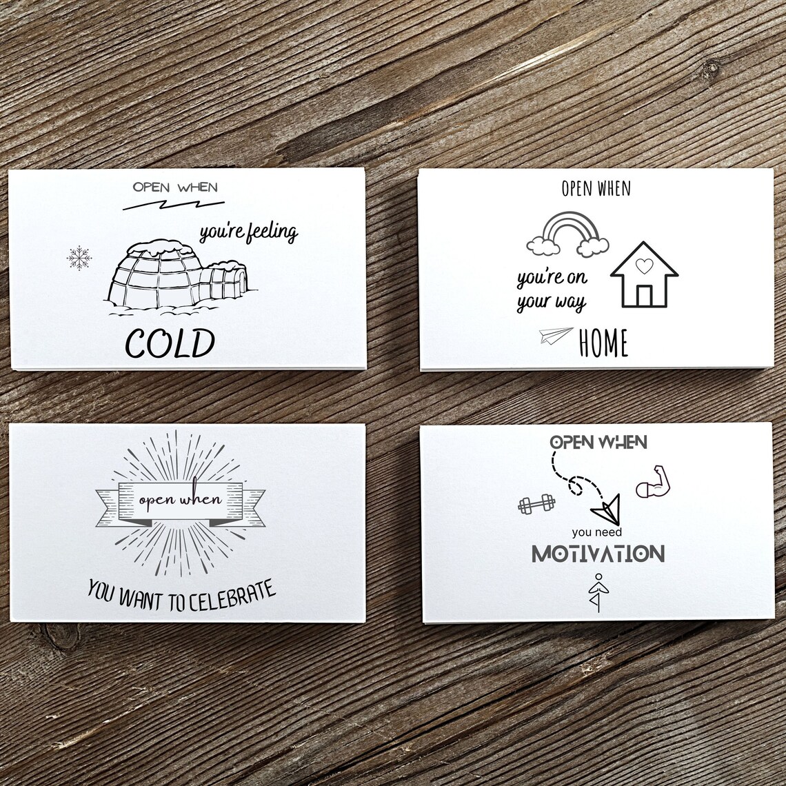 Open When Letters PDF PRINTABLE FILE Envelopes Boyfriend - Etsy