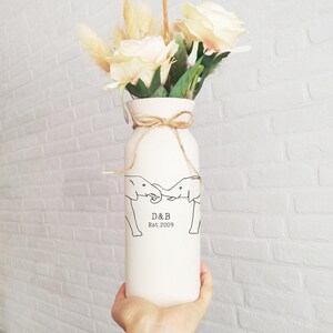 Ivory anniversary gifts 14th for him her wife husband men elephant personalized vase fourteenth 14 year gift wedding custom monogrammed image 5