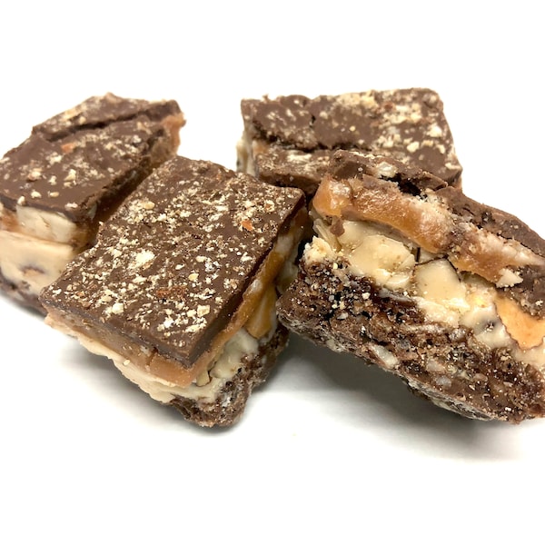Chocolate Caramel Double Crunch Toffee (1lb)
