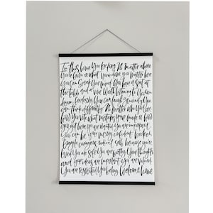 Usted pertenece, Bienvenido a casa / Impresión de cartel grande
