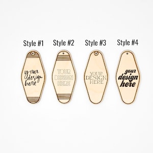 Diseño personalizado / Etiqueta clave vintage estilo motel